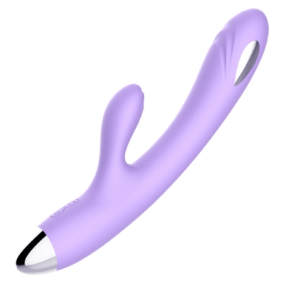 LIBO-紫精靈 震動棒異地遙控電擊脈衝女用按摩棒 智能版