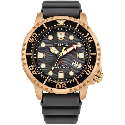 CITIZEN 星辰 PROMASTER 限量波浪沙紋200米潛水錶-44mm(BN0163-00H)