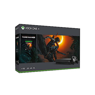 Xbox One X 1TB – 《古墓奇兵：暗影》同捆組