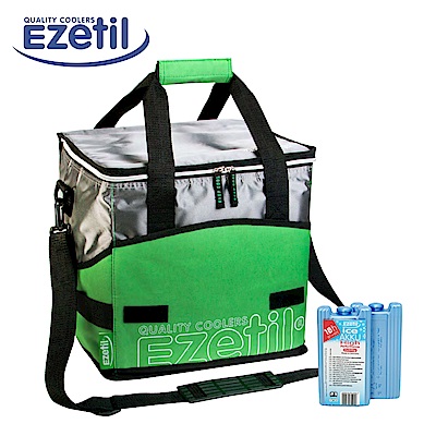 [Ezetil] 德國專業保冷袋-大-綠+保冷冰磚18hr