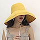 幸福揚邑 超大帽檐防曬抗UV可捲摺桃絨遮陽帽(黃駝、米、黑) product thumbnail 1