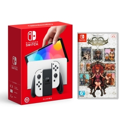 Switch 任天堂 OLED主機 白色 + 1片 Switch遊戲 台灣公司貨