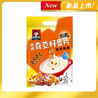 【QUAKER 桂格】奇亞籽麥片-藜麥核桃(30g*10包/袋)