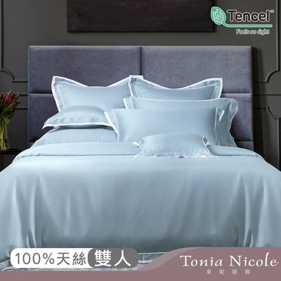 Tonia Nicole 東妮寢飾 天空之城環保印染100%萊賽爾天絲被套床包組(雙人)-活動品