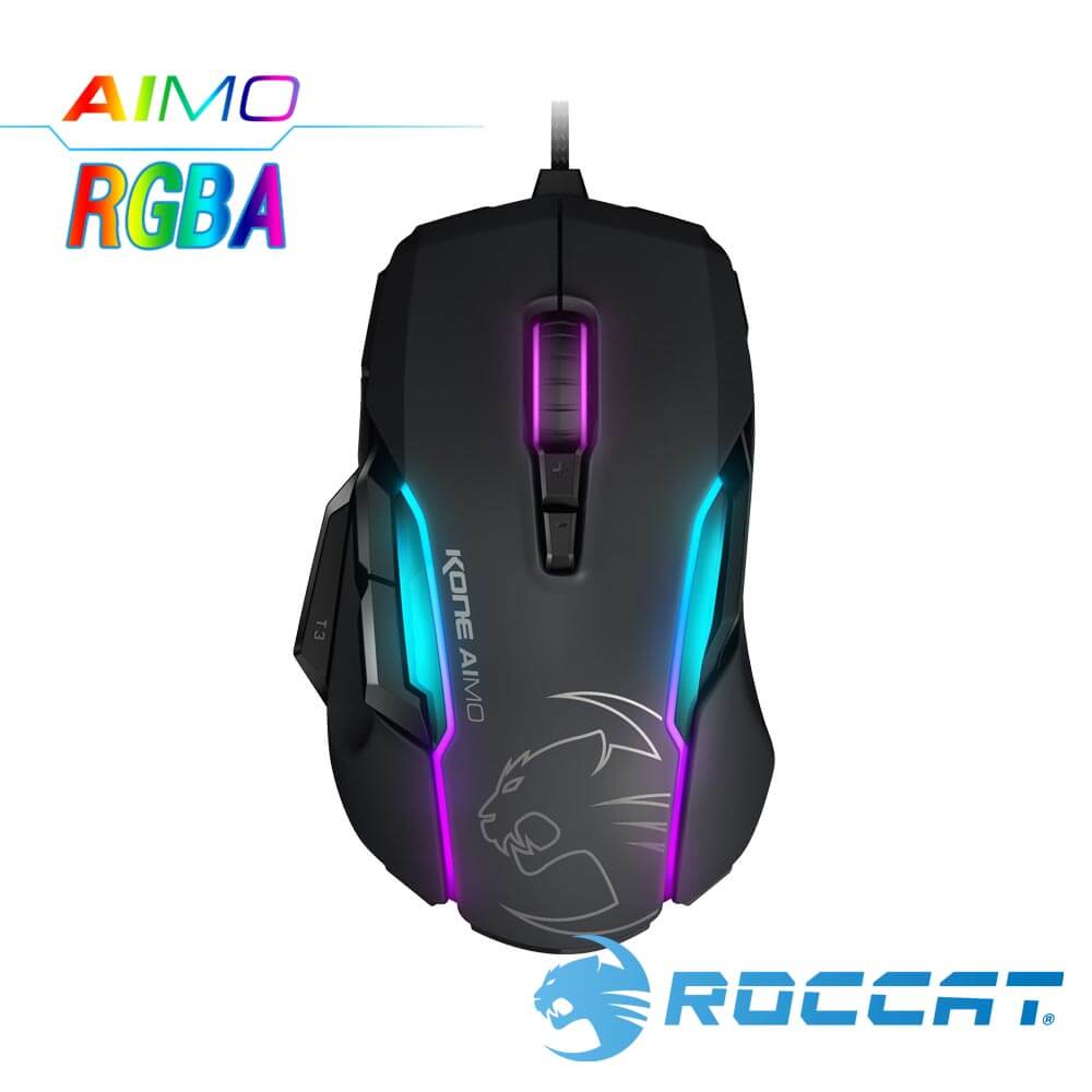 ROCCAT Kone-AIMO魔幻系列 艾摩版 RGBA電競滑鼠-黑