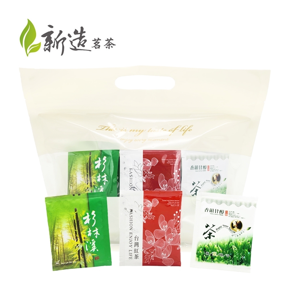 【新造茗茶】辦公室量販組合包  烏龍茶、紅茶、綠茶(60入/袋)