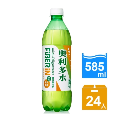 【金車/伯朗】奧利多水Fiber in纖維氣泡飲585ml(24入/箱)