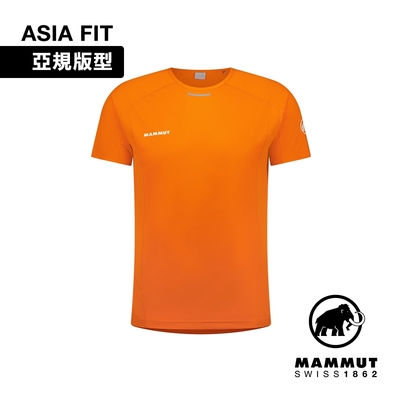 【Mammut長毛象】Aenergy FL T-Shirt AF Men 抗菌短袖排汗衣 復刻橘 男款 #1017-04980