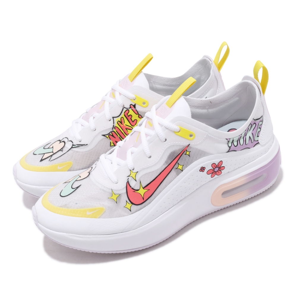 Nike 休閒鞋 Air Max Dia SE 運動 女鞋 氣墊 避震 舒適 簡約 球鞋 穿搭 印花 白 黃 CW2632181