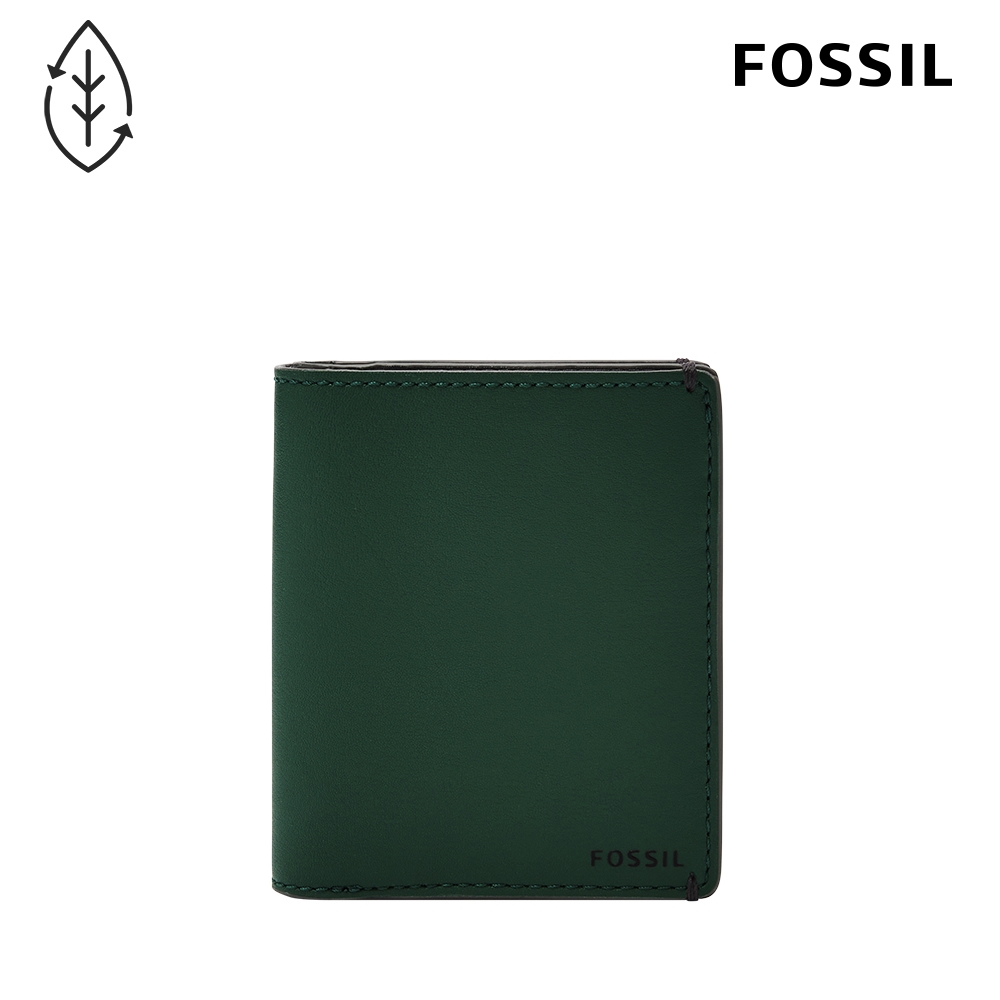 FOSSIL Joshua 仙人掌純素皮革皮夾-松綠色 ML4462298