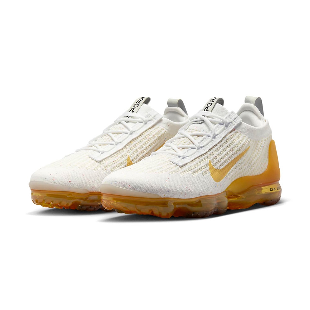 Nike Air Vapormax 2021 FK SE 男鞋白黃色透氣經典休閒運動慢跑