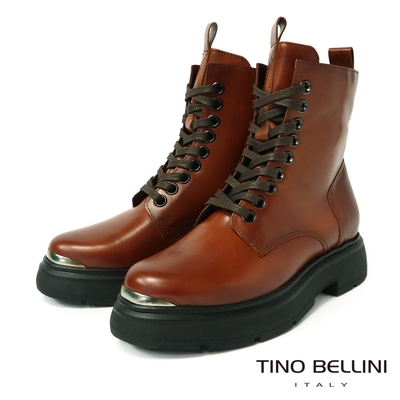 Tino Bellini 波士尼亞進口個性軍靴FWIT001-9(焦糖)