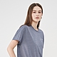 GIORDANO 女裝輕薄涼感短袖上衣 G-MOTION系列 - 24 仿段彩灰黛藍 product thumbnail 1