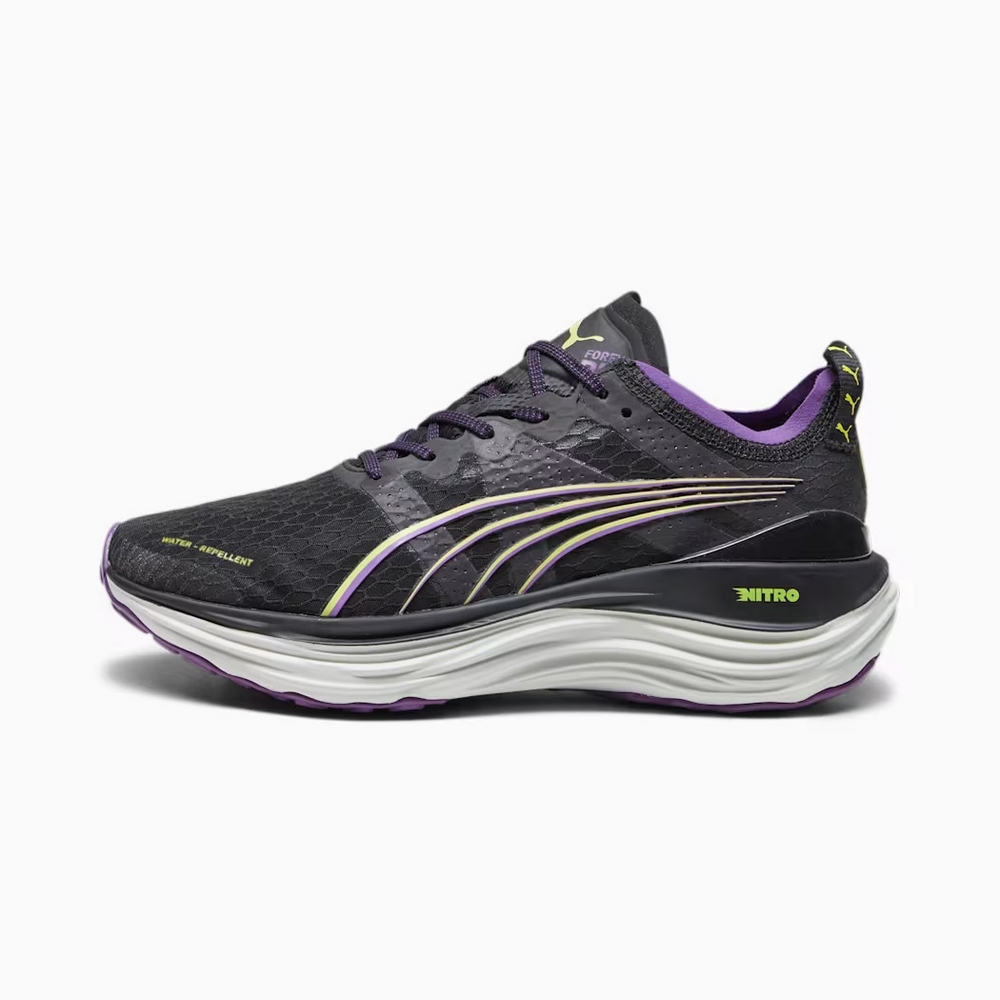 PUMA ForeverRun Nitro WTR Wns 女慢跑鞋-黑紫色-37847301