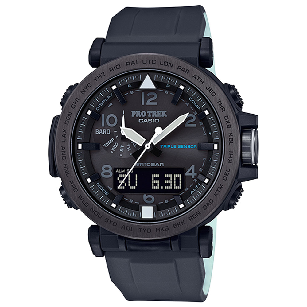 CASIO PRO TREK 夜間戶外活動登山錶(PRG-650Y-1)-51.5mm