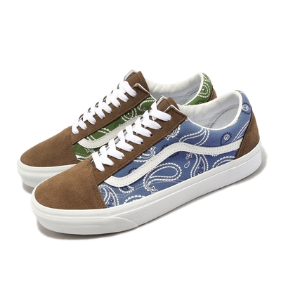 Vans 休閒鞋 Old Skool 男鞋 女鞋 藍 綠 白 Paisley 佩斯里 變形蟲 鴛鴦 滑板鞋 VN0A5JMIAV0