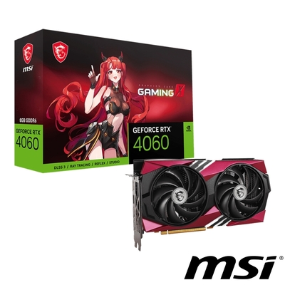 msi微星 geforce rtx 4060 gaming x 8g mlg 顯示卡