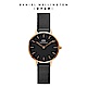 Daniel Wellington DW 手錶 Petite Ashfield 28mm寂靜黑米蘭金屬錶 DW00100245 product thumbnail 1