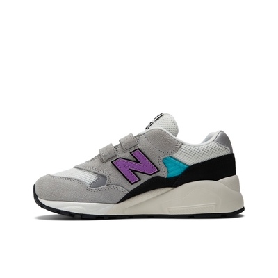 New Balance 580 Hook & Loop系列 男女大童休閒鞋-灰-PV580GR-W