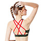 Mollifix 瑪莉菲絲 Active+撞色美背編織運動BRA (墨綠)、瑜珈服、無鋼圈、開運內衣 product thumbnail 1