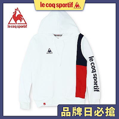 le coq sportif 法國公雞牌潮流連帽T恤 男女-白