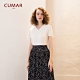 【CUMAR】蕾絲拼接-女短袖襯衫 (二色/版型適中) product thumbnail 1