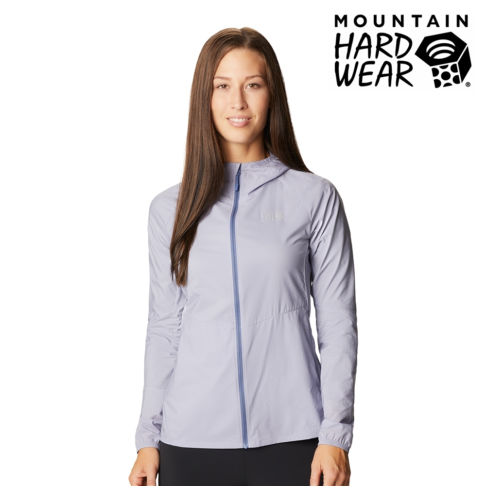 【Mountain Hardwear】Kor Preshell Hoody Women 輕量防潑水連帽軟殼 女款 冷霜灰 #1828391