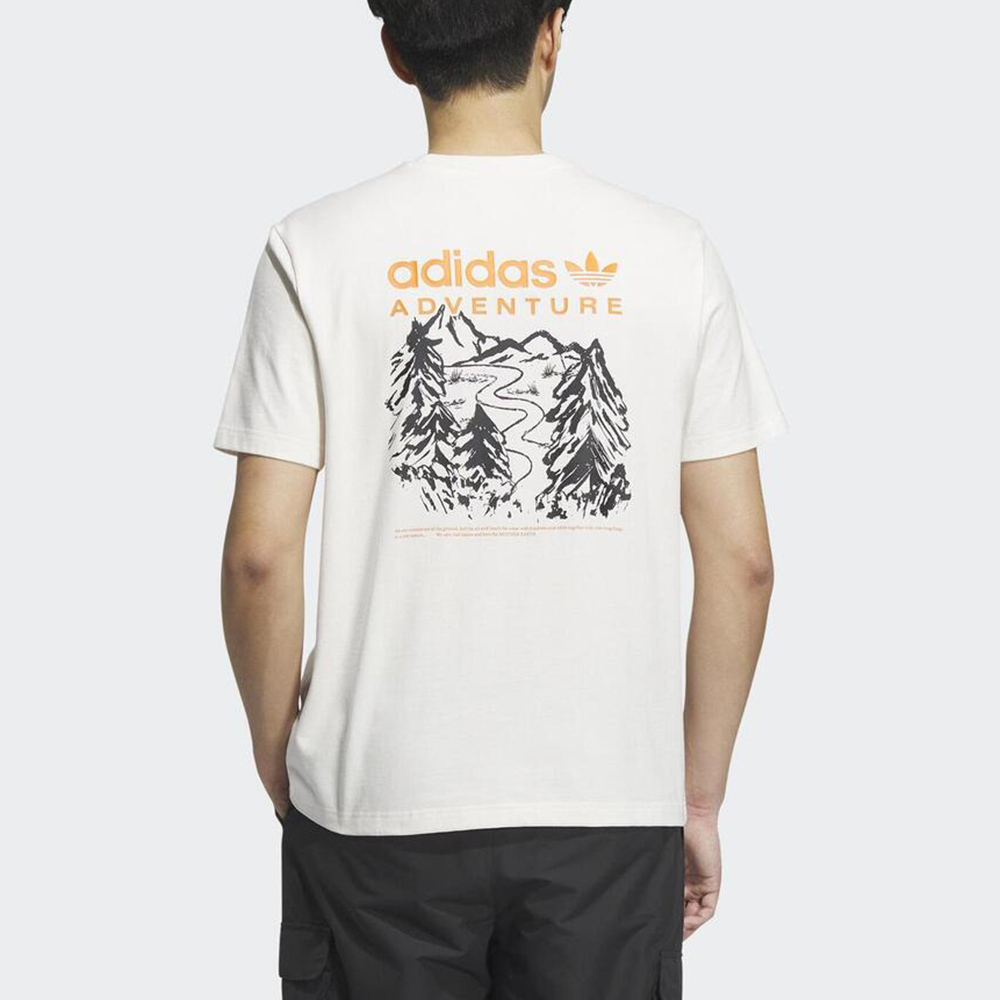 Adidas ADV SS Tee 2 IK8590 男 短袖 上衣 T恤 運動 休閒 三葉草 印花 舒適 穿搭 白