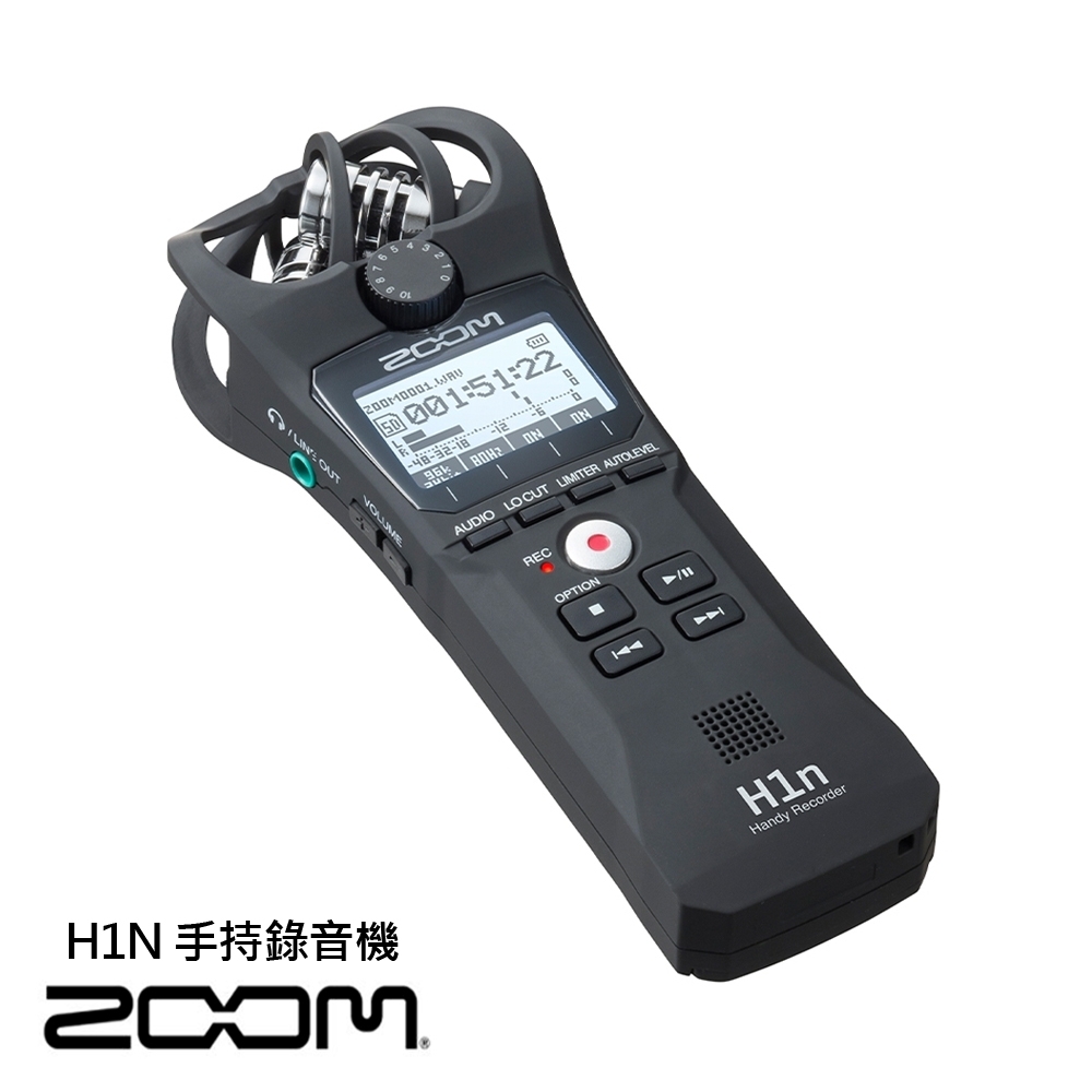 ZOOM H1N 手持 數位錄音機 高音質麥克風 黑色 ZMH1N (正成公司貨)