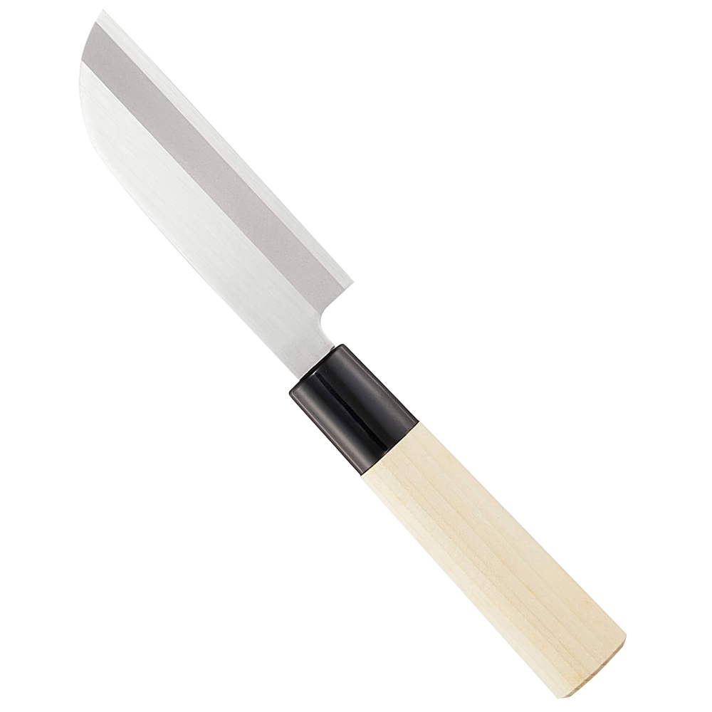 日本TKG業務遠藤商事用高級御料理雙刃去皮庖丁刀AKW0101(木柄+不鏽鋼