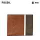 FOSSIL SCOTT 真皮RFID防盜證件格零錢袋皮夾-深棕色 ML4279201 product thumbnail 1