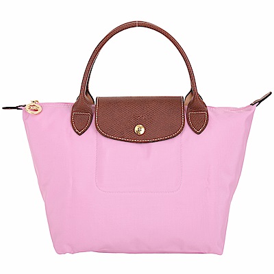 LONGCHAMP Le pliage 短提把MINI摺疊水餃包(粉紅色)