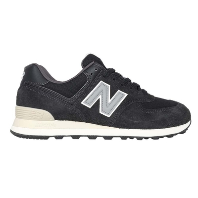 NEWBALANCE 男休閒鞋-574系列 麂皮 NB N字鞋 U574SBG 黑灰白