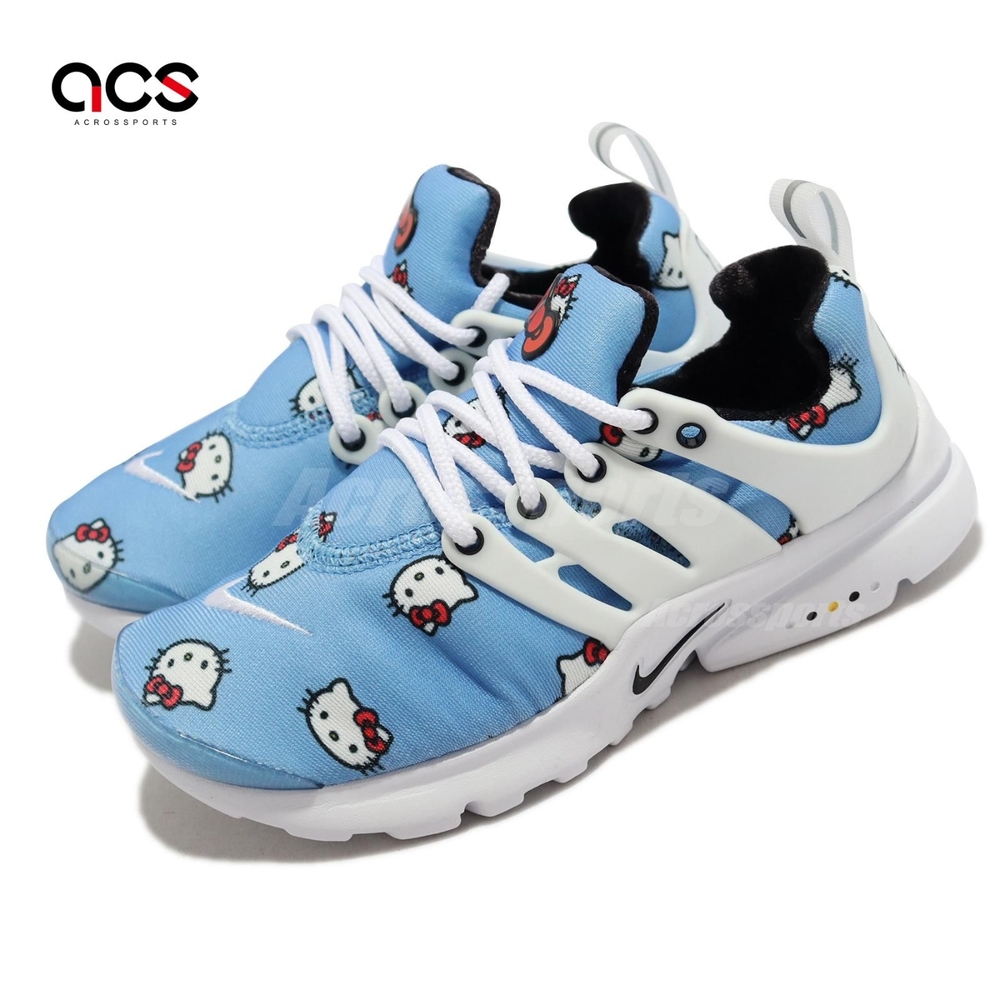 Nike 童鞋Presto QS TD 中童藍白凱蒂貓Hello Kitty 聯名款DH7780-402