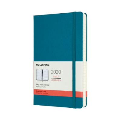 MOLESKINE 2020經典手帳日記12M(L型) -藍綠