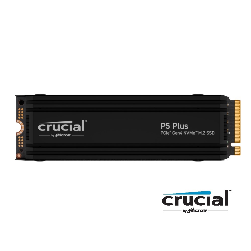 美光Micron Crucial P5 Plus 2TB 散熱片P5P NVMe M.2 PCIe Gen 4.0 SSD