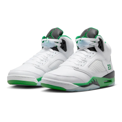 【NIKE 耐吉】休閒鞋 AIR JORDAN 5 RETRO W LUCKY GREEN 白綠 女鞋 DD9336-103