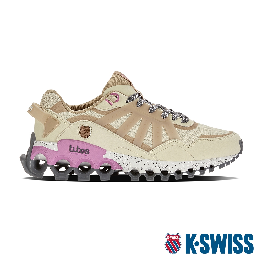 K-SWISS Tubes Sport Trail輕量訓練鞋-女-卡其/灰/粉紫