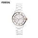 FOSSIL FB-01 白色面板清新水鬼女錶 白色陶瓷錶帶 35MM CE1107 product thumbnail 1