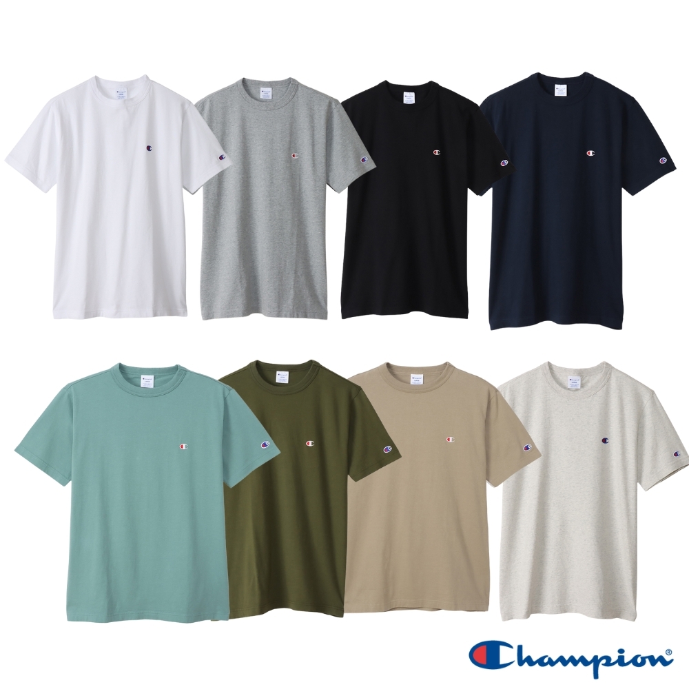 Champion-官方直營-經典刺繡LOGO素色短袖Tee-男(8色) (S)