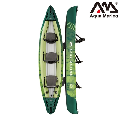 Aqua Marina 充氣2+1獨木舟-舒適型 RIPPLE RI-370 / 休閒型 KAYAK 皮艇 皮划艇 水上活動