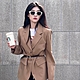 CARIN 復古歐美個性 窄方框 膠框太陽眼鏡 NewJeans代言/奶白#HANNA S C3 product thumbnail 1