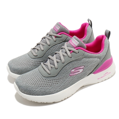 Skechers 慢跑鞋 Skech-Air Dynamight 女鞋 氣墊 避震 緩衝 支撐 記憶型泡棉鞋墊 灰 粉 149340GYHP