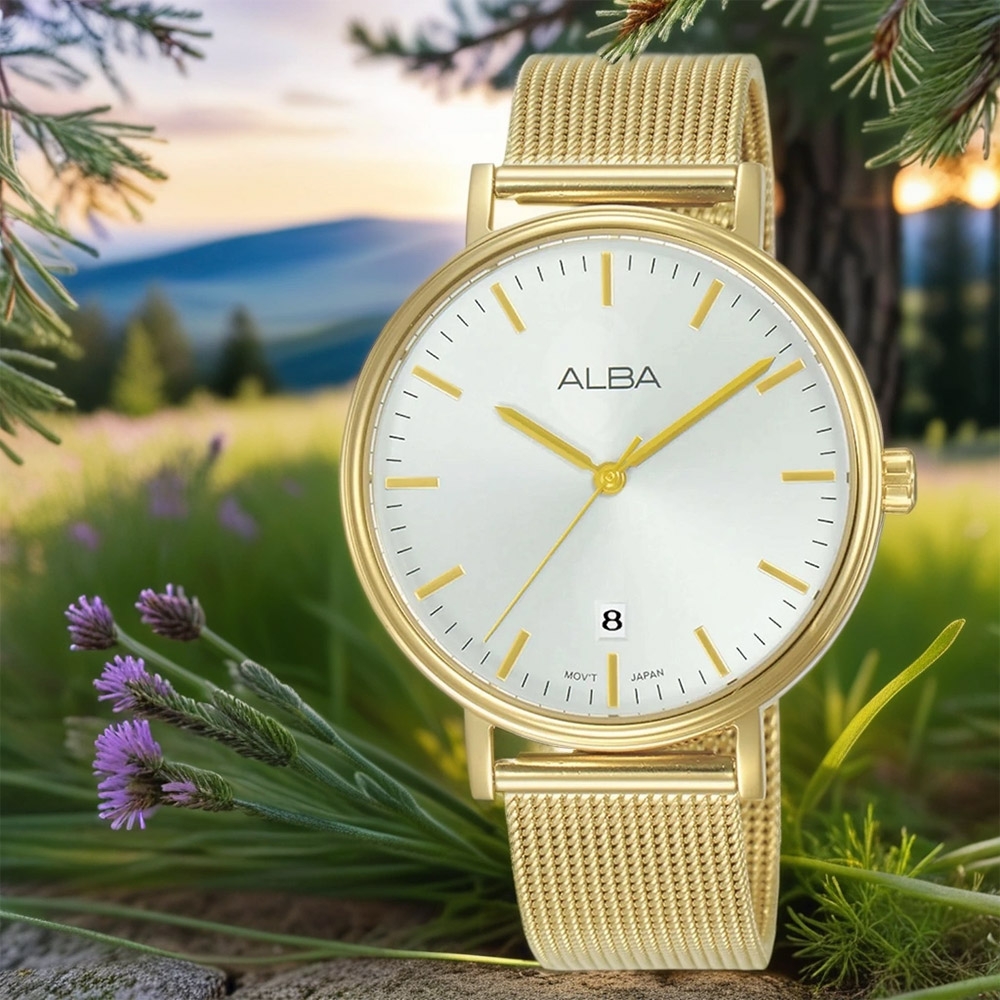 ALBA 雅柏 都會時尚大三針米蘭帶女錶 送禮首選-36mm (AG8N80X1/VJ32-X342K)