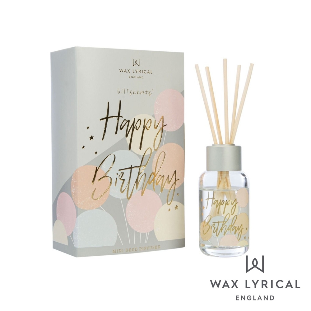 英國 Wax Lyrical Giftscents 禮品話語系列 室內擴香瓶-Happy Birthday 40ml