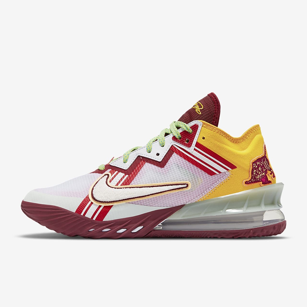 NIKE LEBRON XVIII LOW EP 男 籃球鞋 紅白-CV7564102