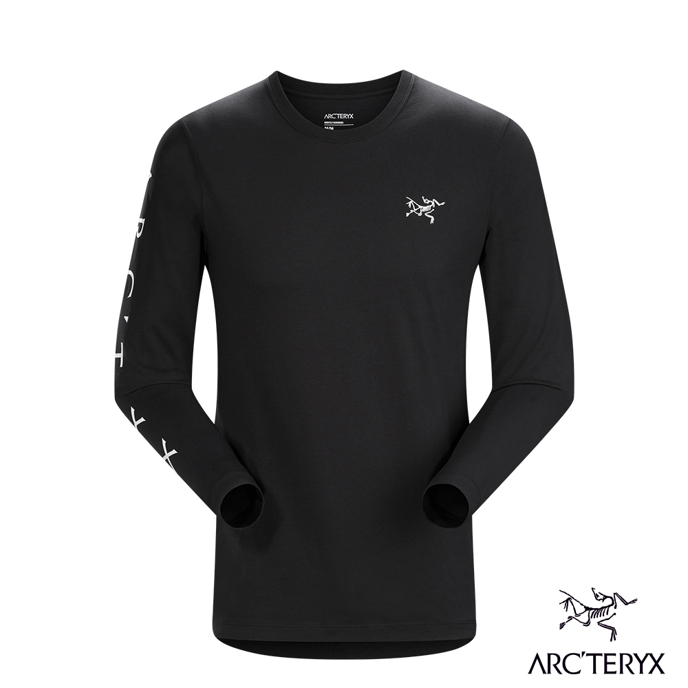 Arcteryx 始祖鳥 男 24系列 Downword 百分百有機棉 長袖T恤 黑