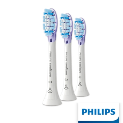 【Philips 飛利浦】Sonicare智能護齦刷頭三入組 HX9053/67(白)