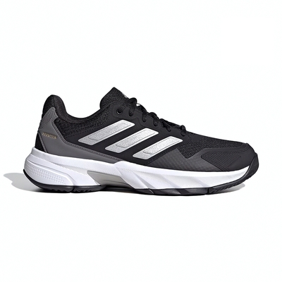 Adidas CourtJam Control 3 W 女鞋 黑色 透氣 舒適 運動 網球 慢跑鞋 ID2458