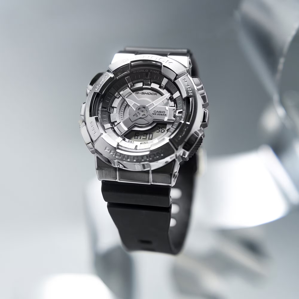 CASIO卡西歐G-SHOCK金屬風格雙顯錶(GM-S110-1A) | G-SHOCK | Yahoo奇摩